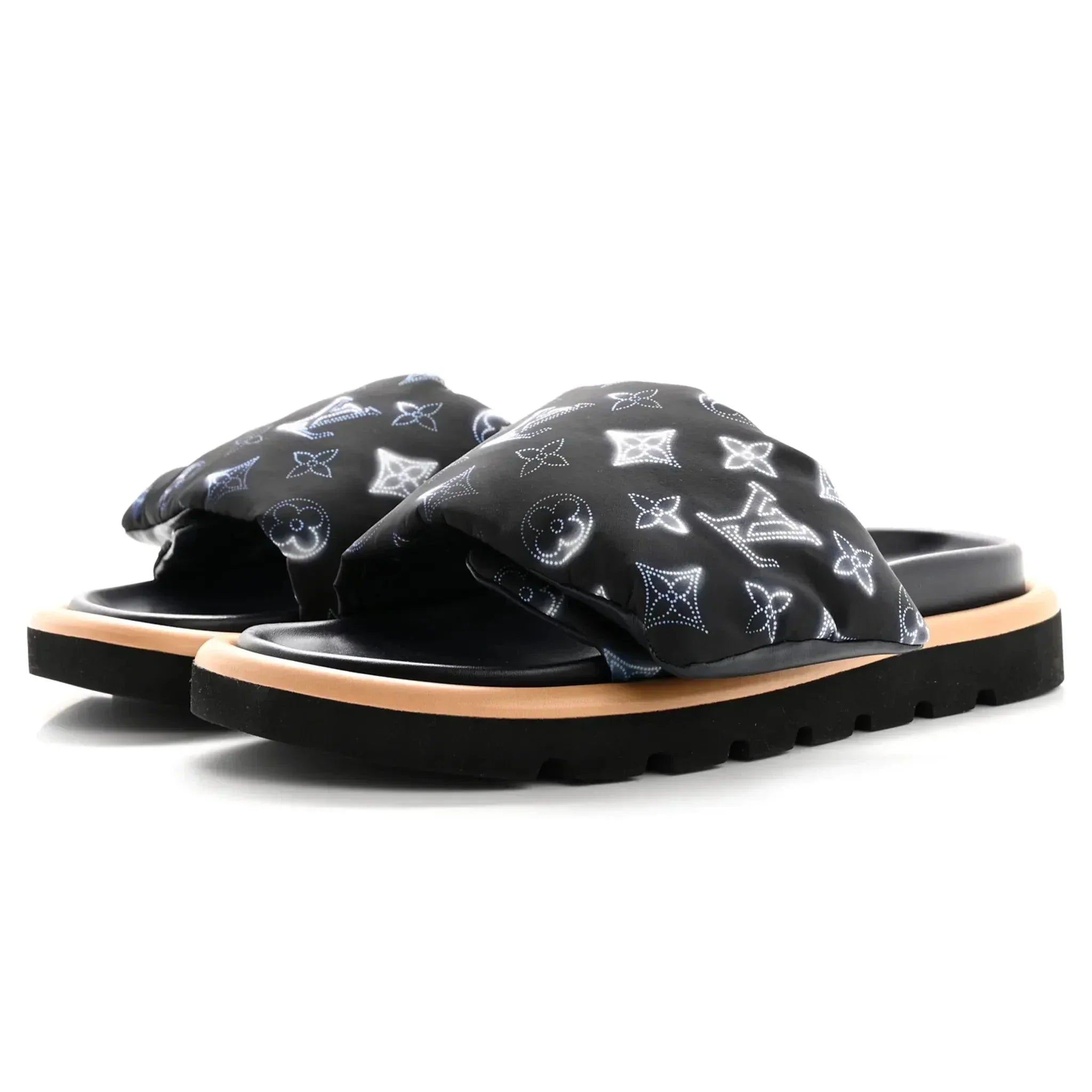 Louis Vuitton Pool Pillow Monogram Navy Slides
