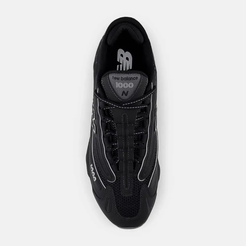 New Balance 1000 Black White Silver Metallic